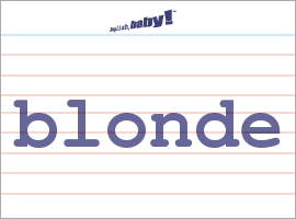 The Word Blonde 50